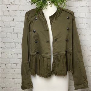 Free people military peplum jacket